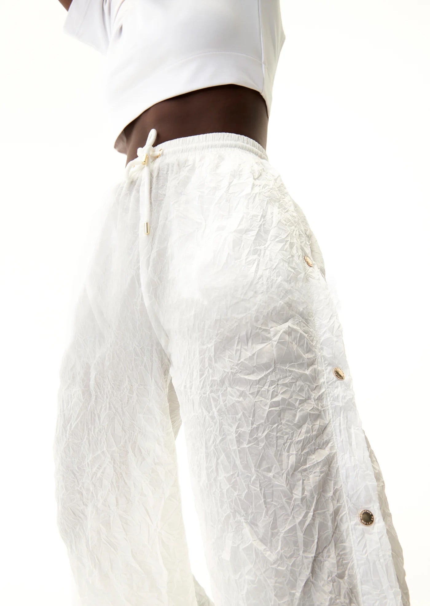 P.E Nation Volley Pant in Optic White