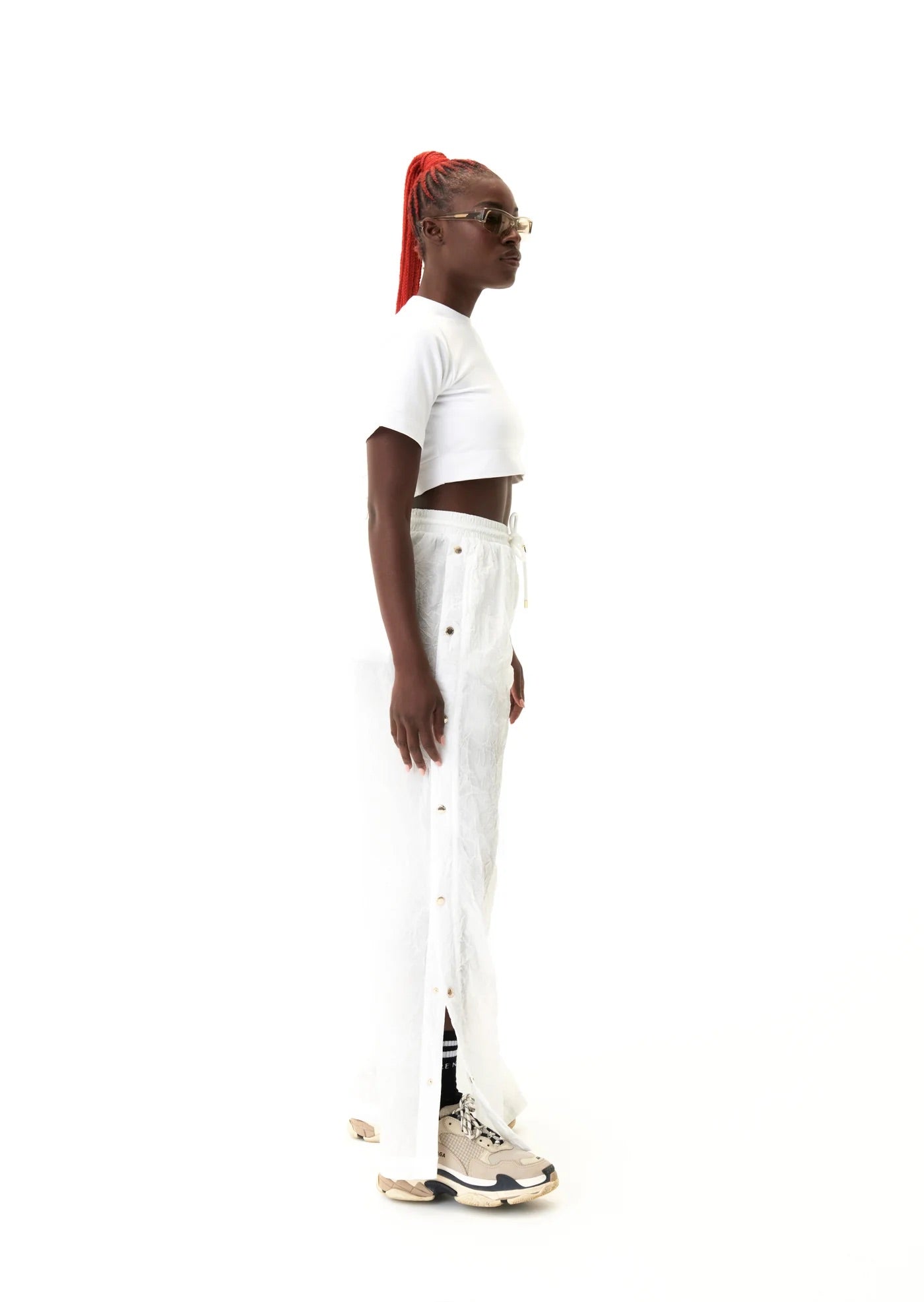 P.E Nation Volley Pant in Optic White