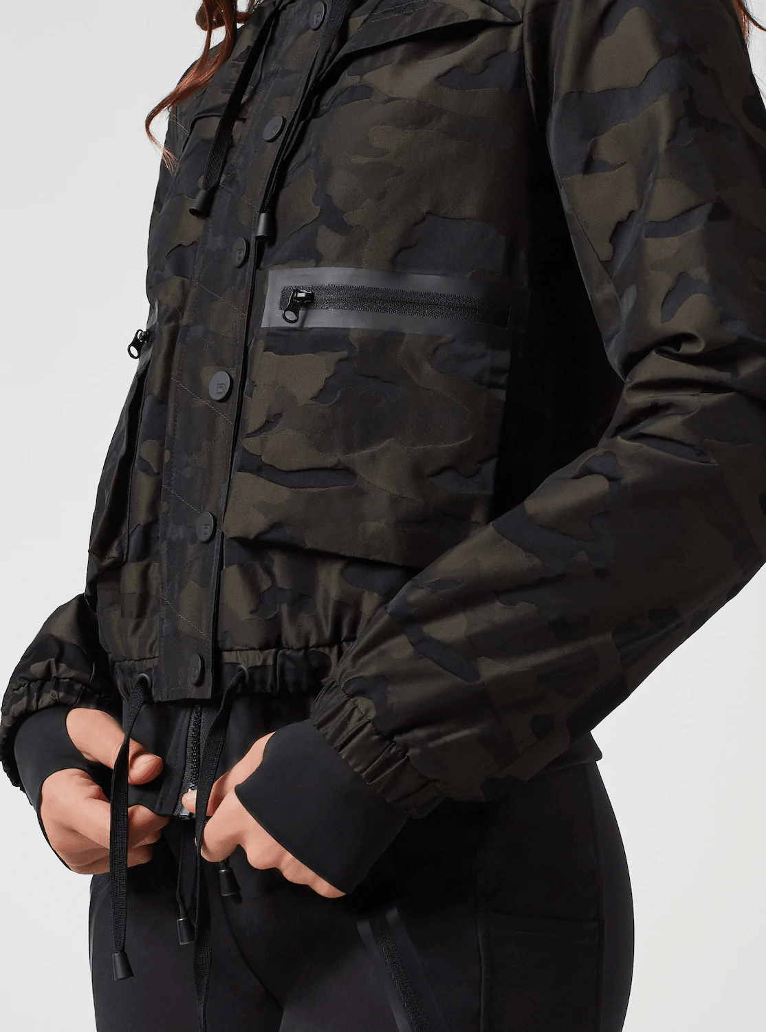 Blanc Noir Skyfall Aviator Jacket - Olive Camo - Kota Wellness