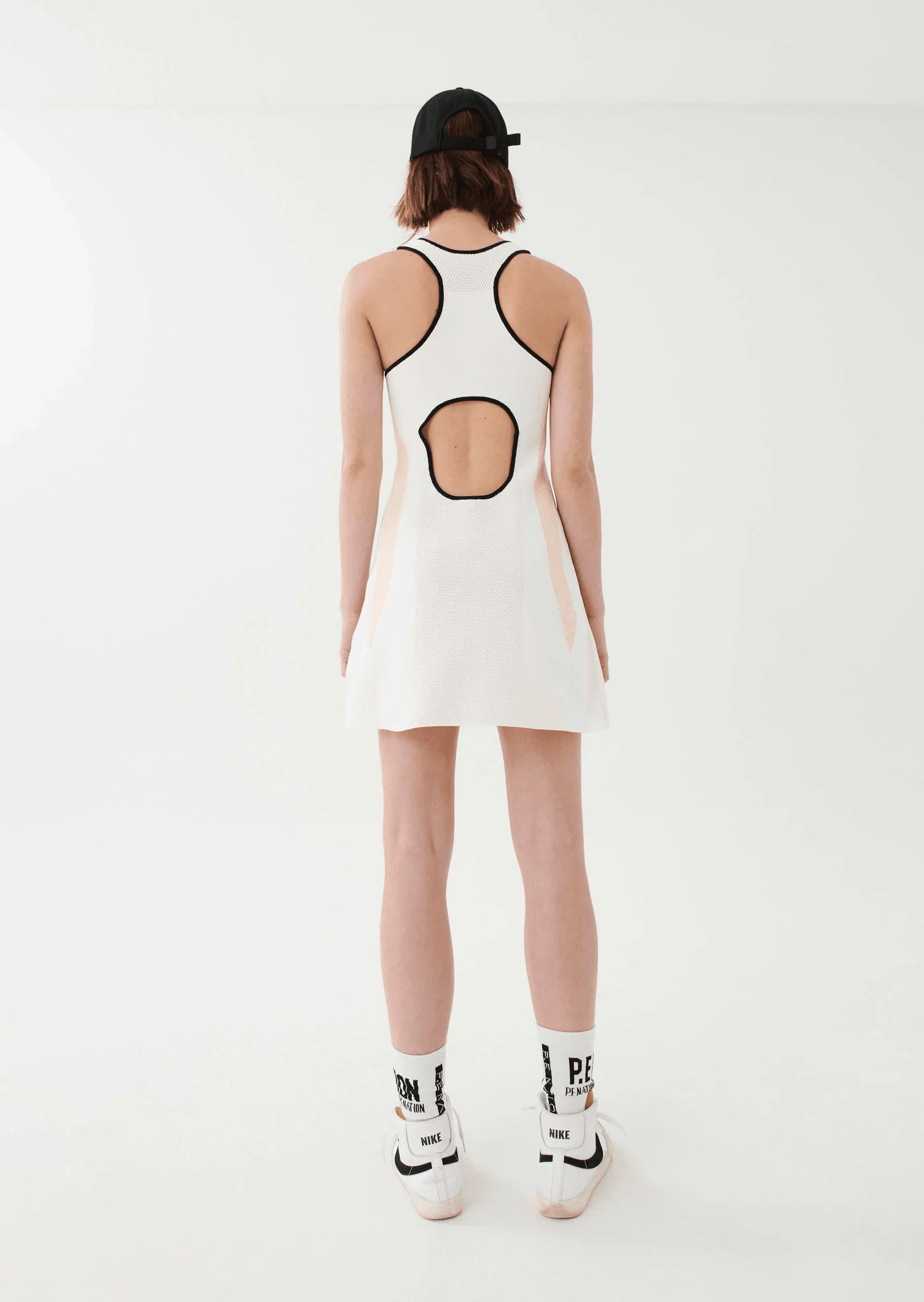 P.E. Nation Backswing Tennis Dress - White - Kota Wellness