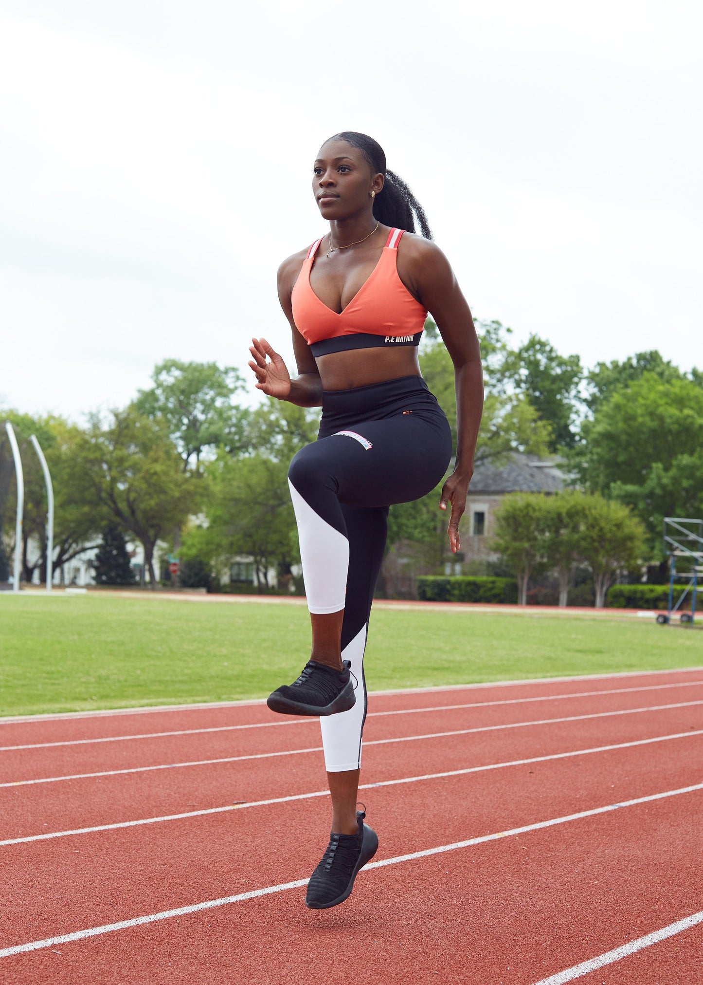P.E. Nation High Press Sports Bra - Persimmon - Kota Wellness