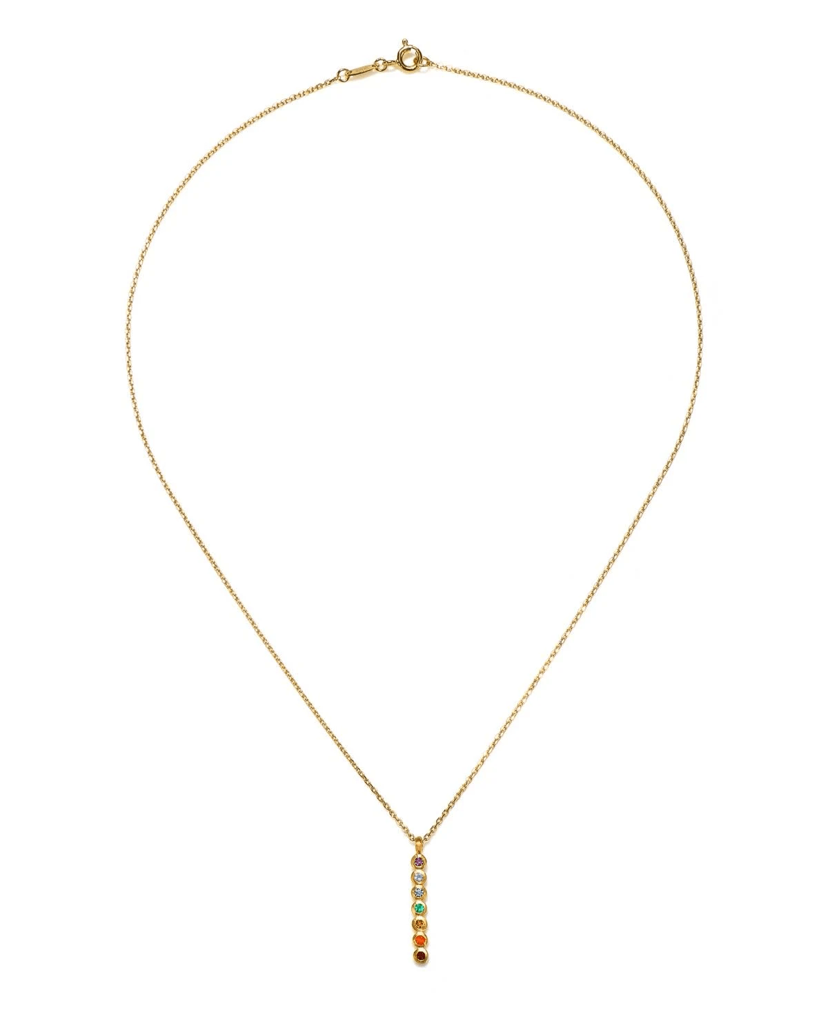 Satya Divine Alignment Multi Gemstone Chakra Necklace - Kota Wellness