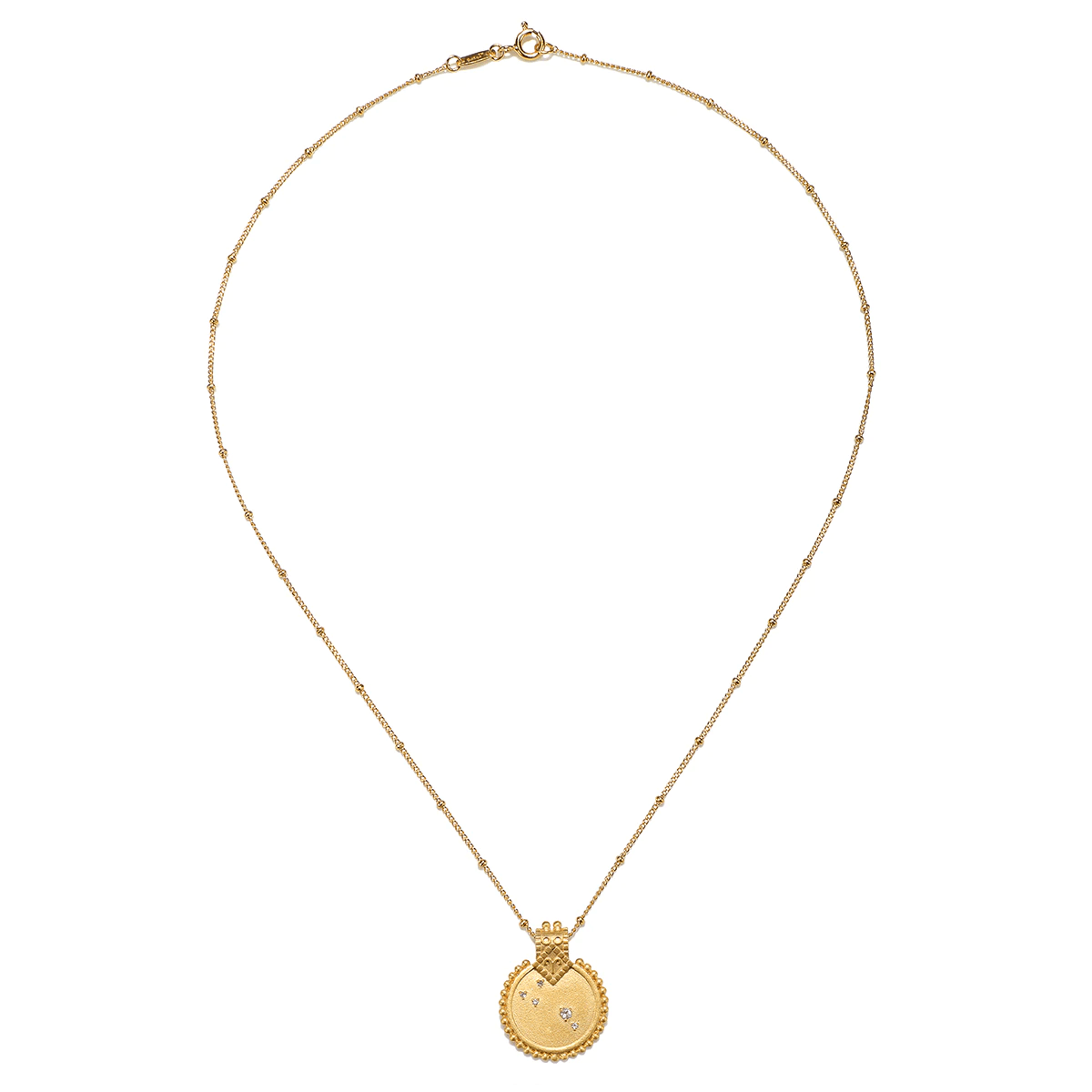 Satya Zodiac Aries White Topaz Necklace - Kota Wellness