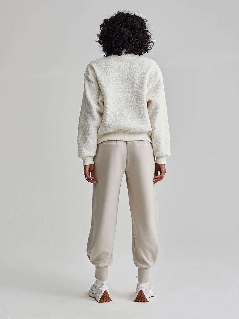 Varley Roselle Half Zip Fleece - Egret - Kota Wellness