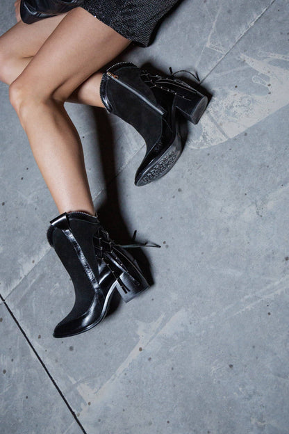 BALA DI GALA SHORT BLACK BOOTS 9 US