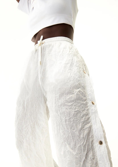 P.E Nation Volley Pant in Optic White