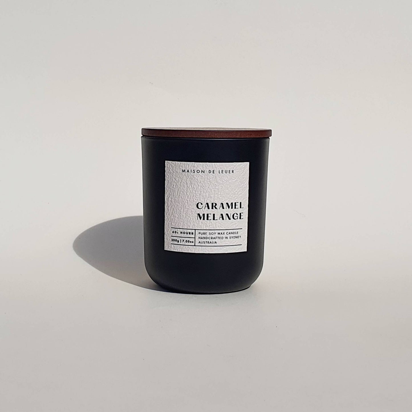 Maison De Lueur - Caramel Melange | Vanilla Caramel | 200g Matte Soy Candle - Matte White