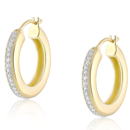 Ela Rae Jewelry Llc. - Pave tube huggies