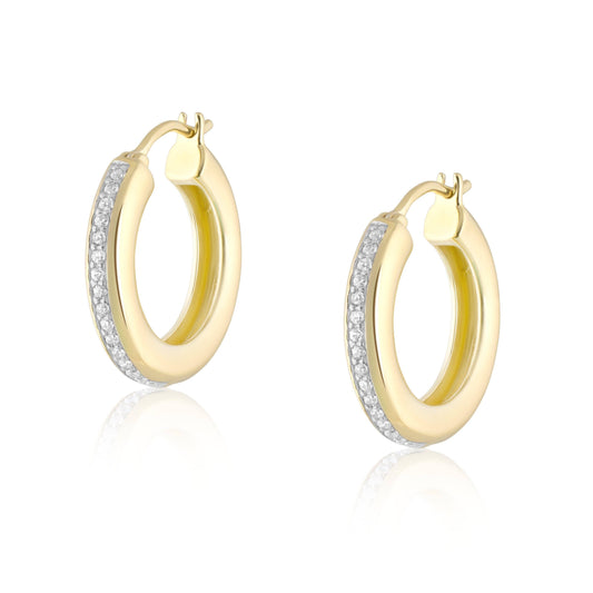 Ela Rae Jewelry Llc. - Pave tube huggies