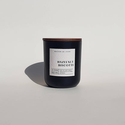 Maison De Lueur - Hansel + Gretel | Gingerbread | 200g Luxe Eco Soy Candle: Matte Black
