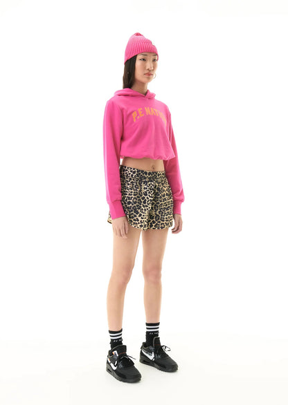 P.E Nation AZZURRA SHORT IN ANIMAL PRINT