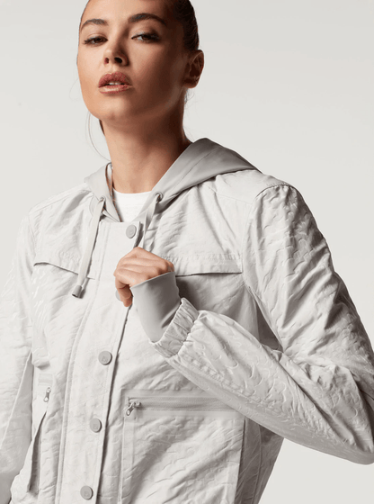 Blanc Noir Delilah Skyfall Jacket - Grey/White - Kota Wellness