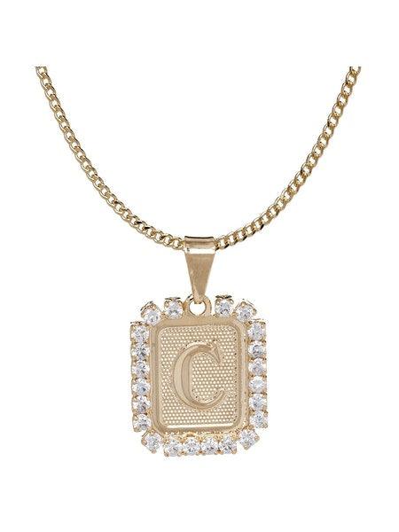 Bracha Royal Initial Card Necklace - Kota Wellness