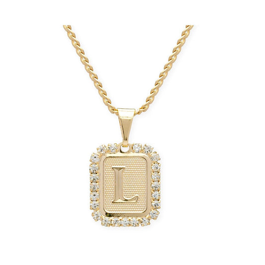 Bracha Royal Initial Card Necklace - Kota Wellness