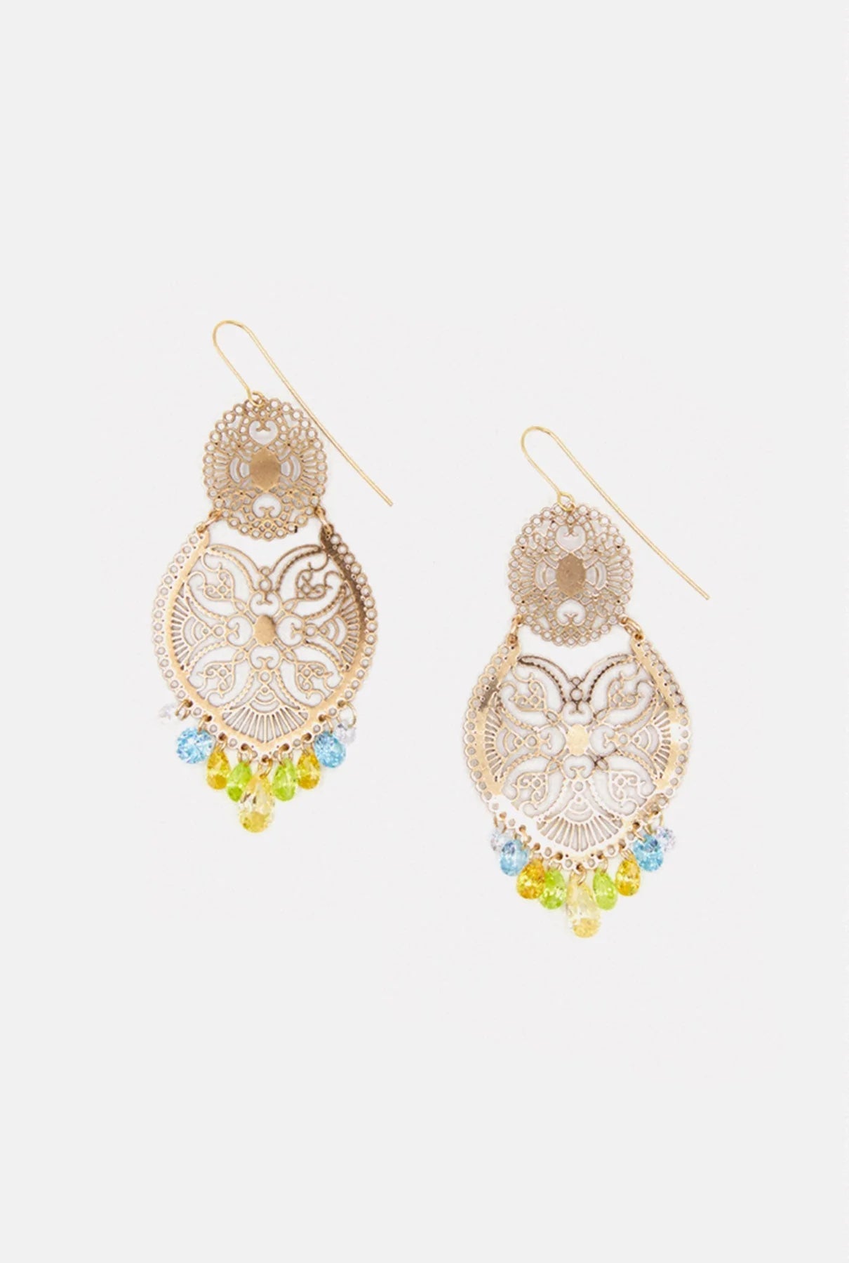 Sita Nevado Cancan Yellow Beaded Earrings