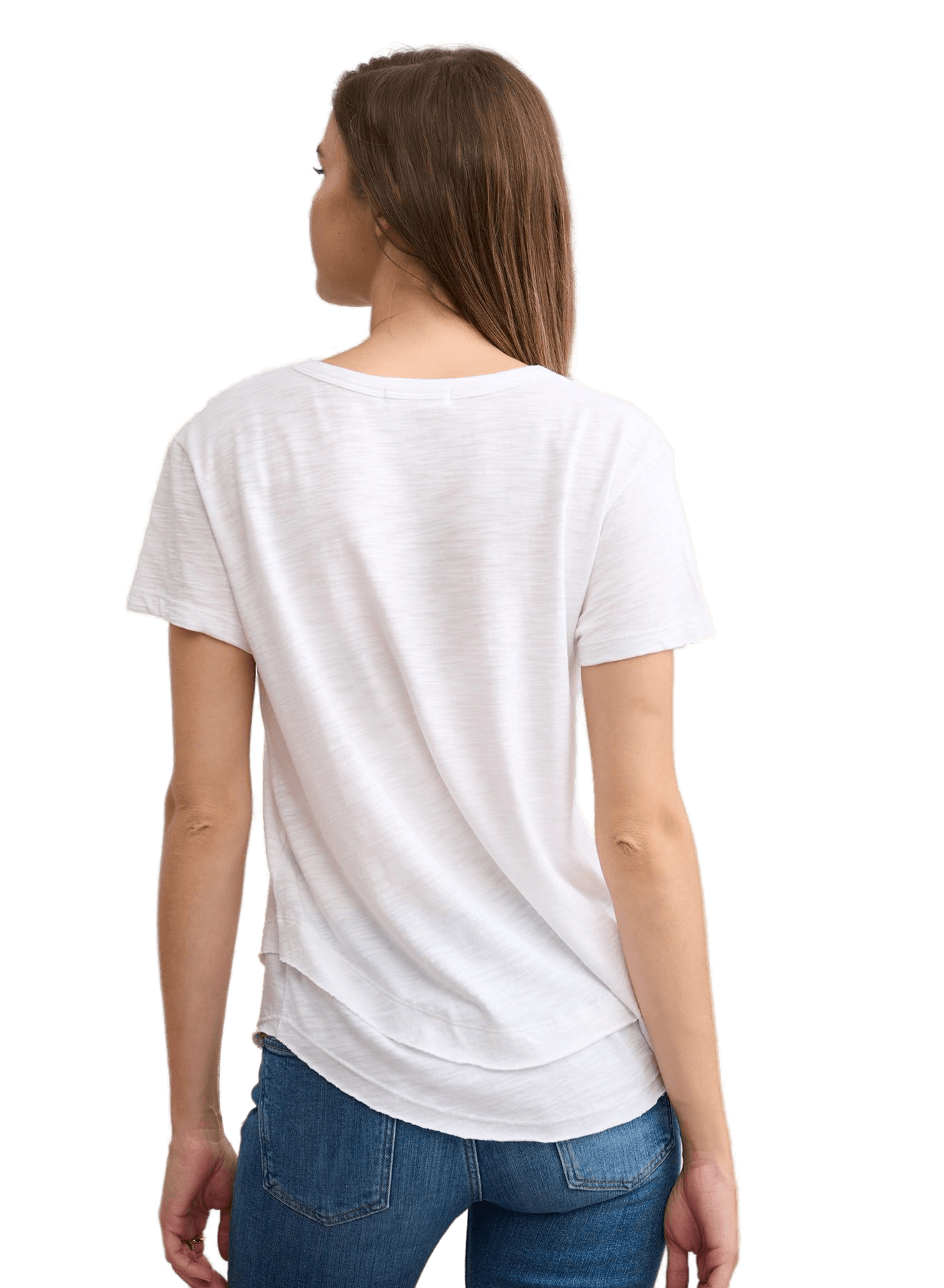 CHRLDR BOLT LIPS Mock Layer T-Shirt - White - Kota Wellness