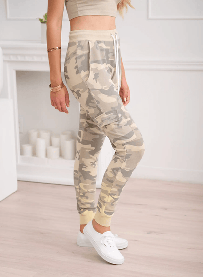 CHRLDR FADED CAMO Cargo Sweatpants - Taupe - Kota Wellness