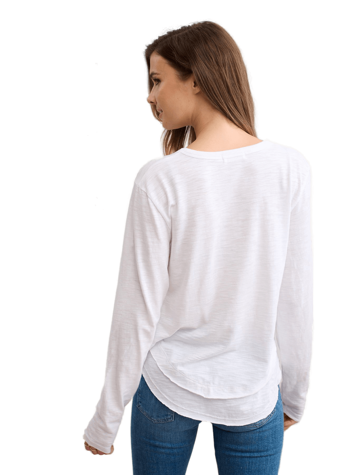 CHRLDR GRATEFUL EVERYDAY Mock Layer LS T-Shirt - White - Kota Wellness