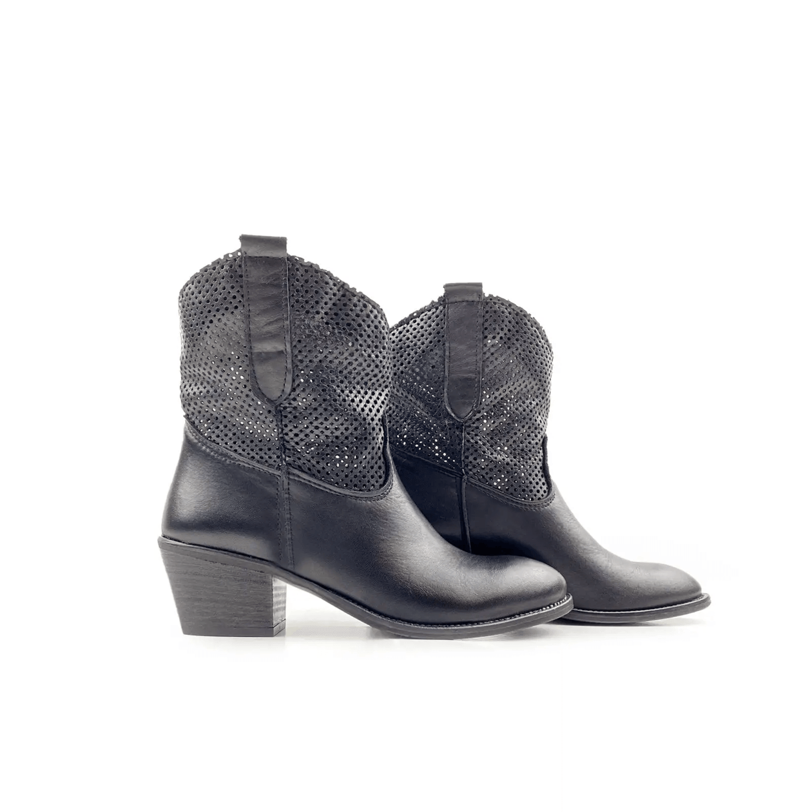 Eccellenza Donna Georgia Texan Boots - Black Leather - Kota Wellness
