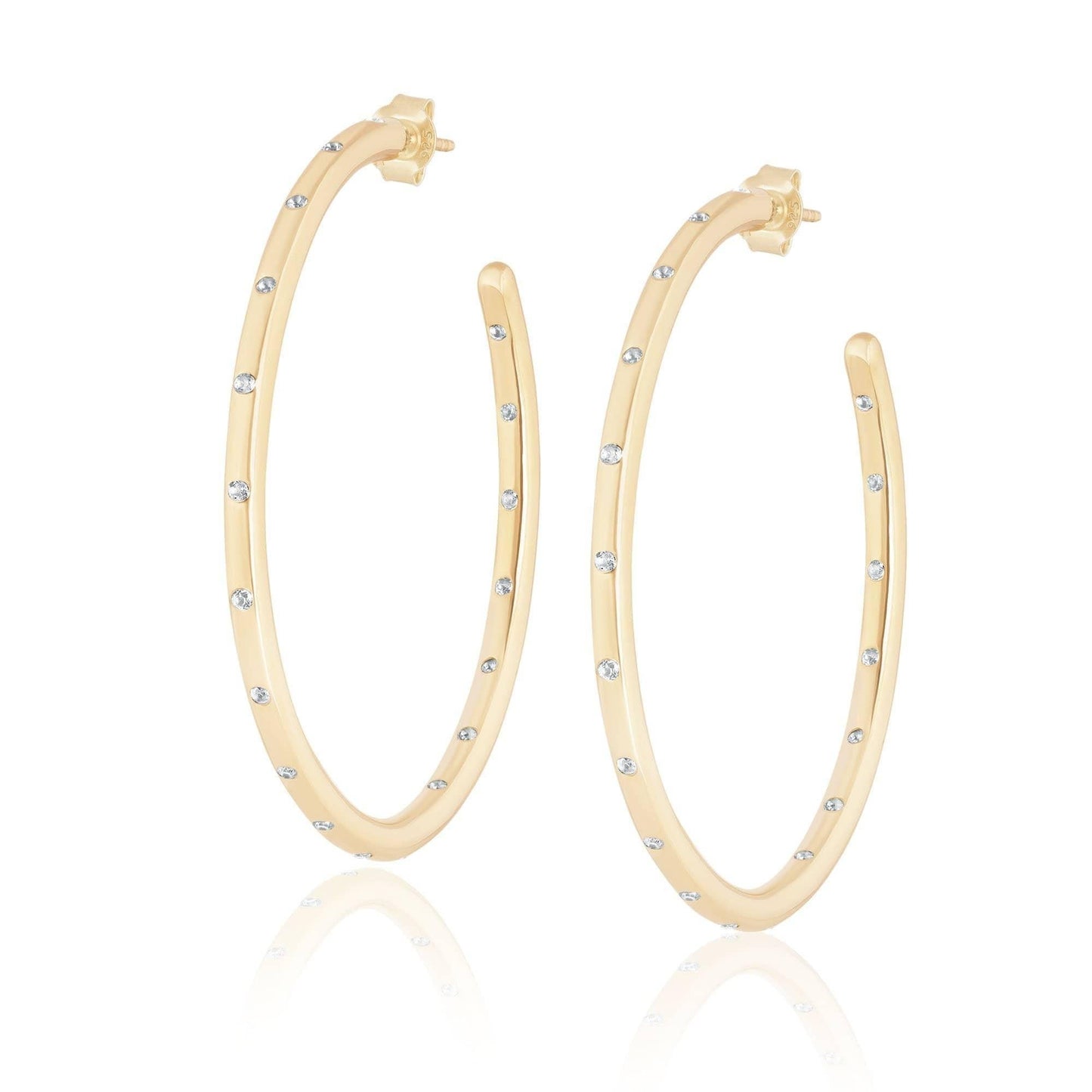 Ela Rae Jewelry Sprinkle Hoops Large Earrings - Kota Wellness