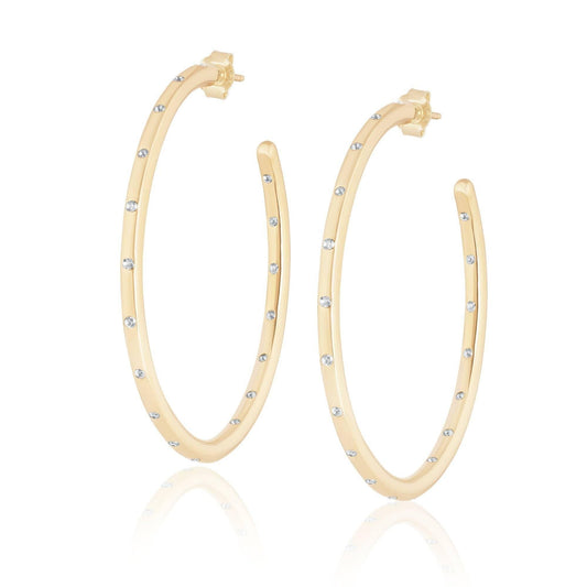 Ela Rae Jewelry Sprinkle Hoops Large Earrings - Kota Wellness