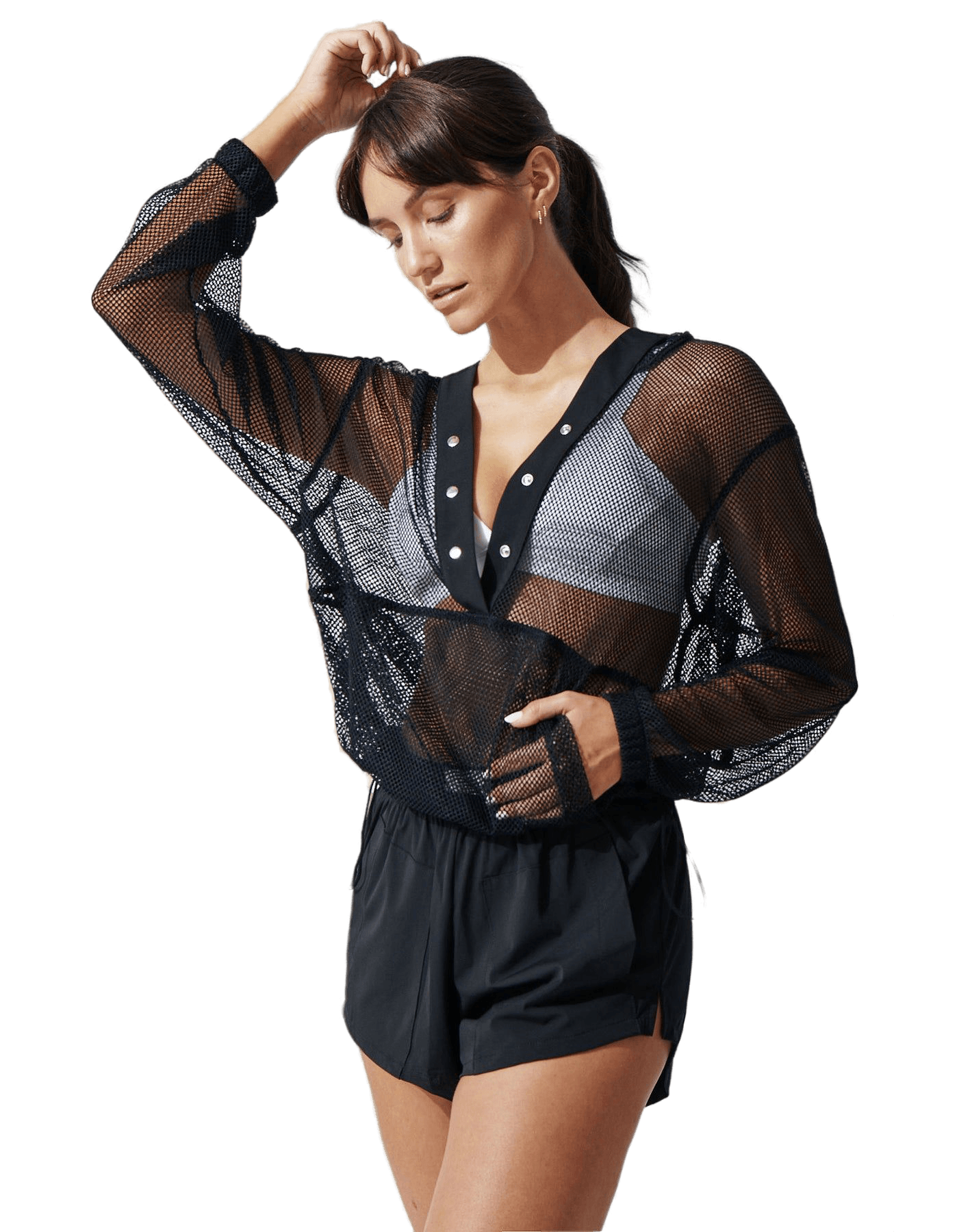 Heroine Sport Mesh Breathe Pullover - Black - Kota Wellness
