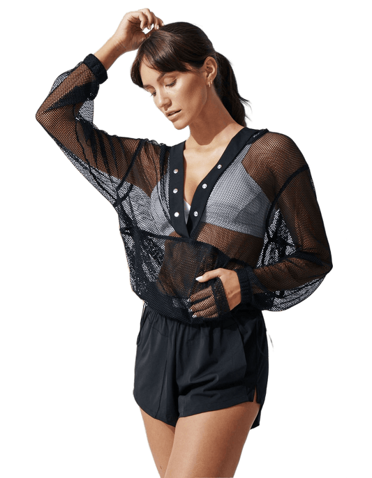 Heroine Sport Mesh Breathe Pullover - Black - Kota Wellness