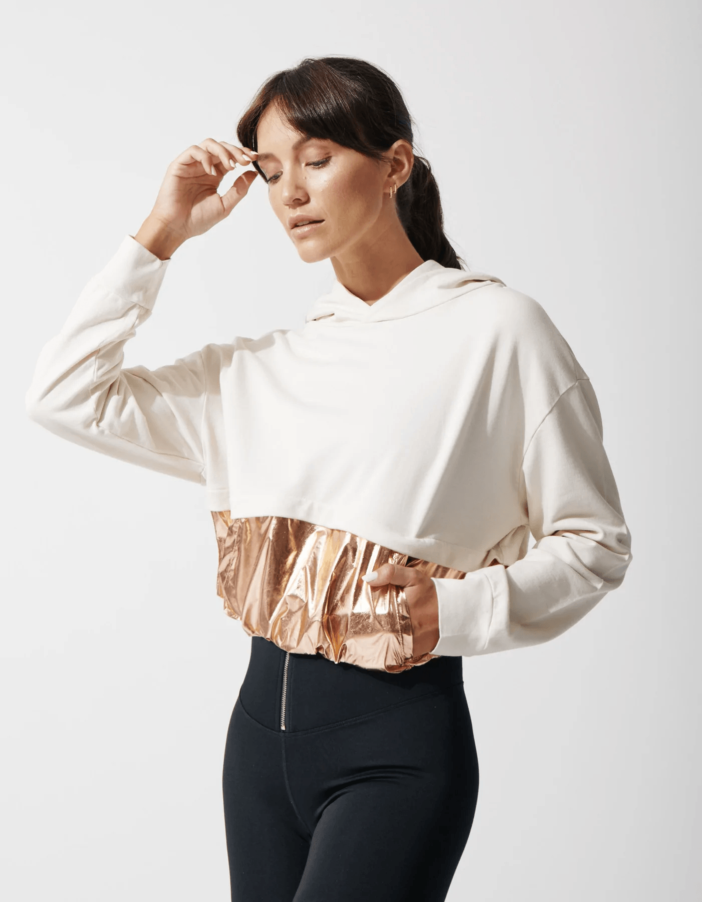 Heroine Sport Ray Hoodie Ivory/Copper - Kota Wellness