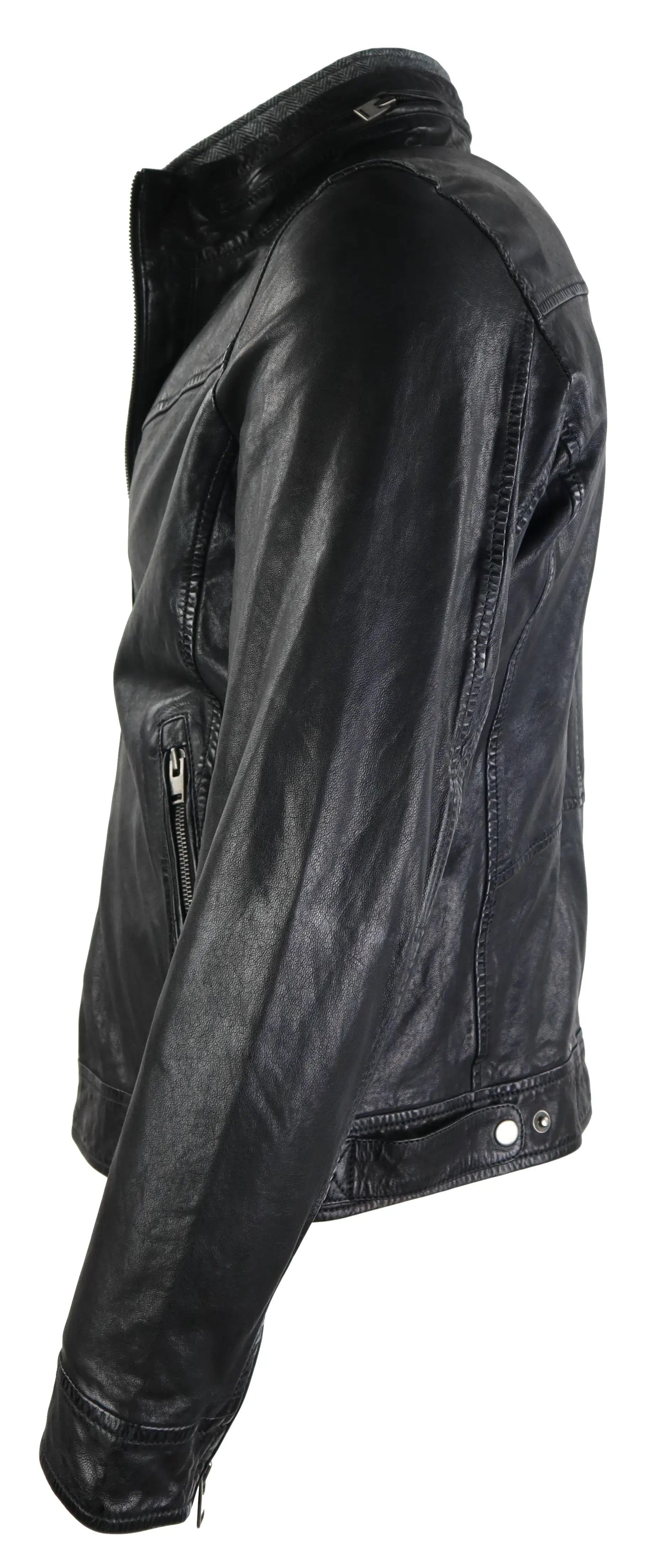Ricano Men's Kai Leather Jacket - Premium Black