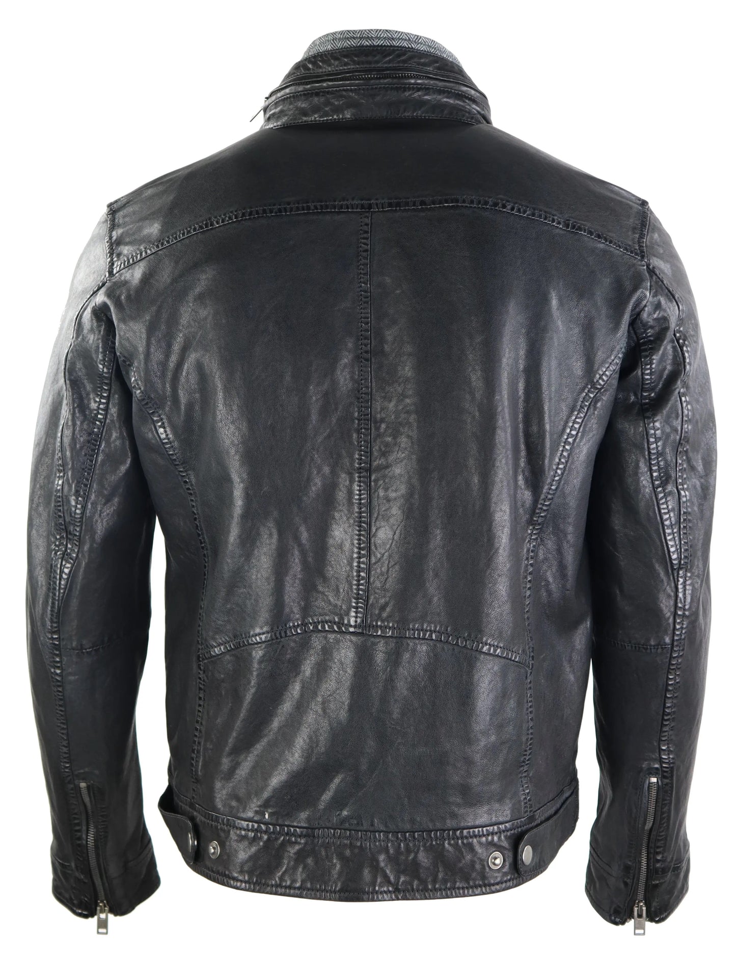 Ricano Men's Kai Leather Jacket - Premium Black