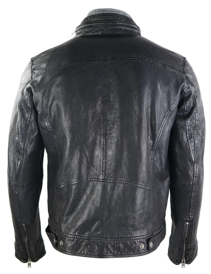 Ricano Men's Kai Leather Jacket - Premium Black