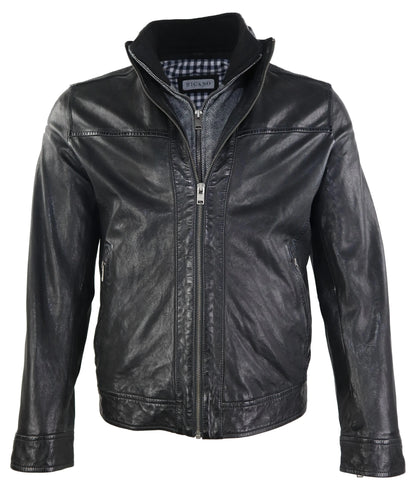 Ricano Men's Kai Leather Jacket - Premium Black
