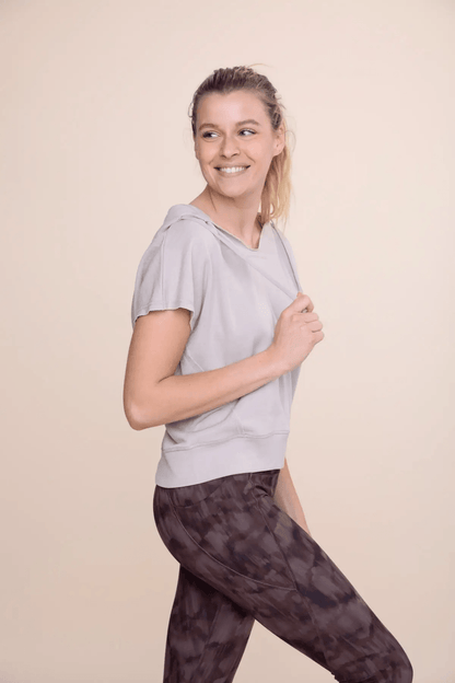 Mono B Burnout Tan Hoodie Top - Kota Wellness