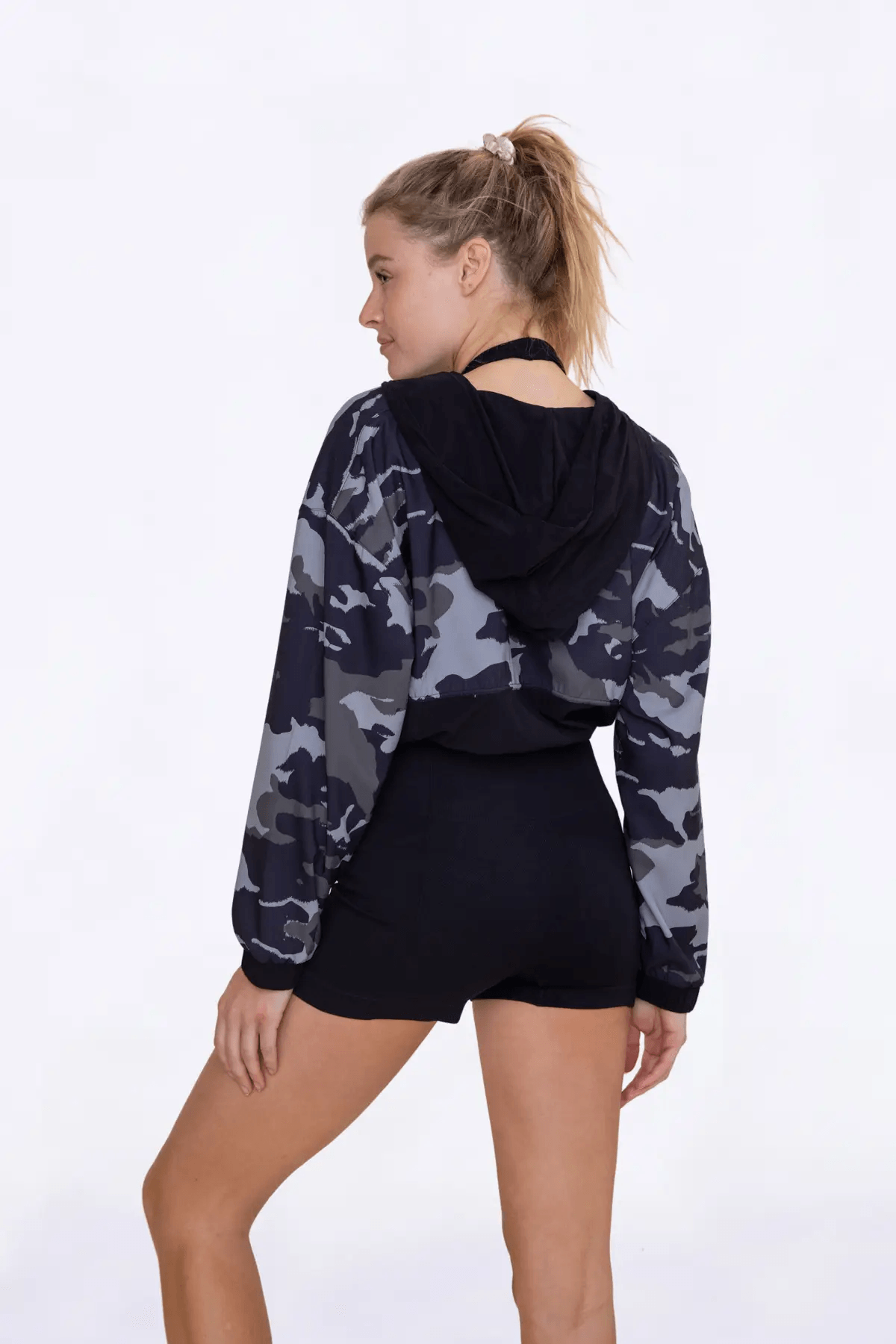 Mono B GREEN - Jungle Camo Half-Zip Pullover - Kota Wellness