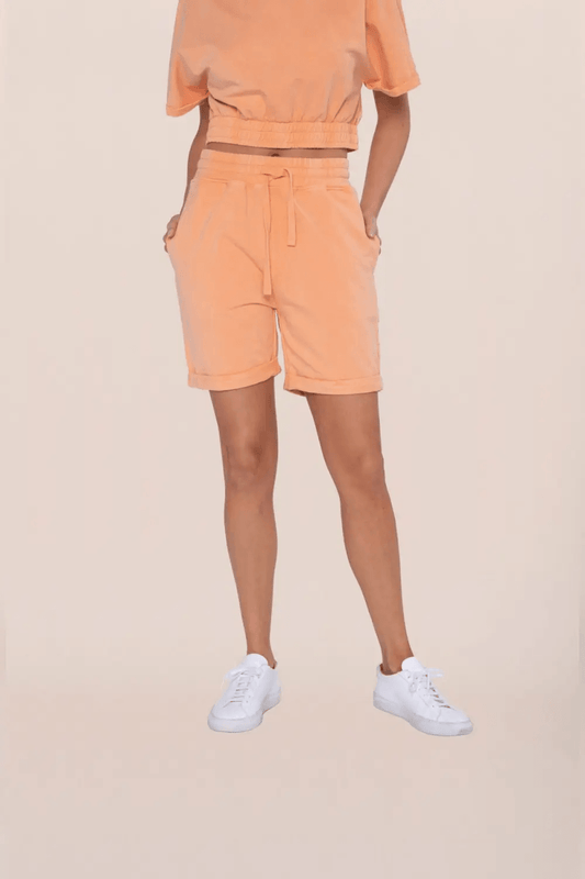 Mono B Relaxed High-Waisted Shorts - Coral Sands - Kota Wellness
