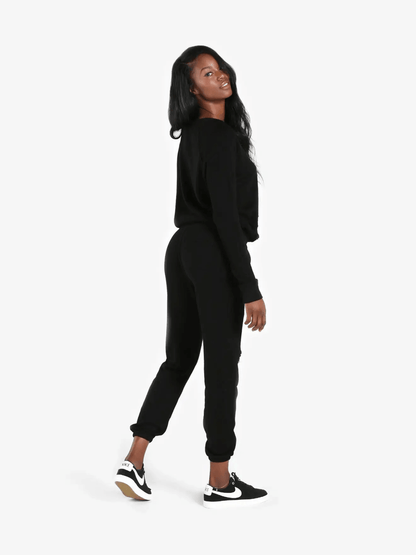n:philanthropy Blackbird Deconstructed Sweatshirt - Black Cat - Kota Wellness