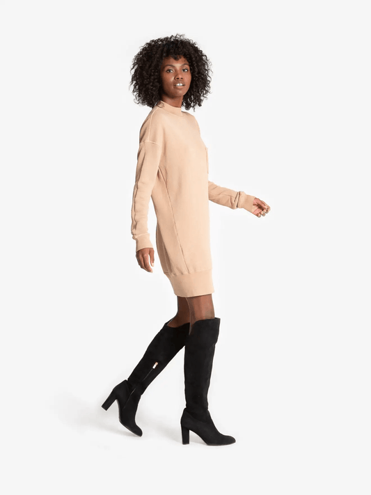 n:philanthropy Pari Dress - Camel - Kota Wellness