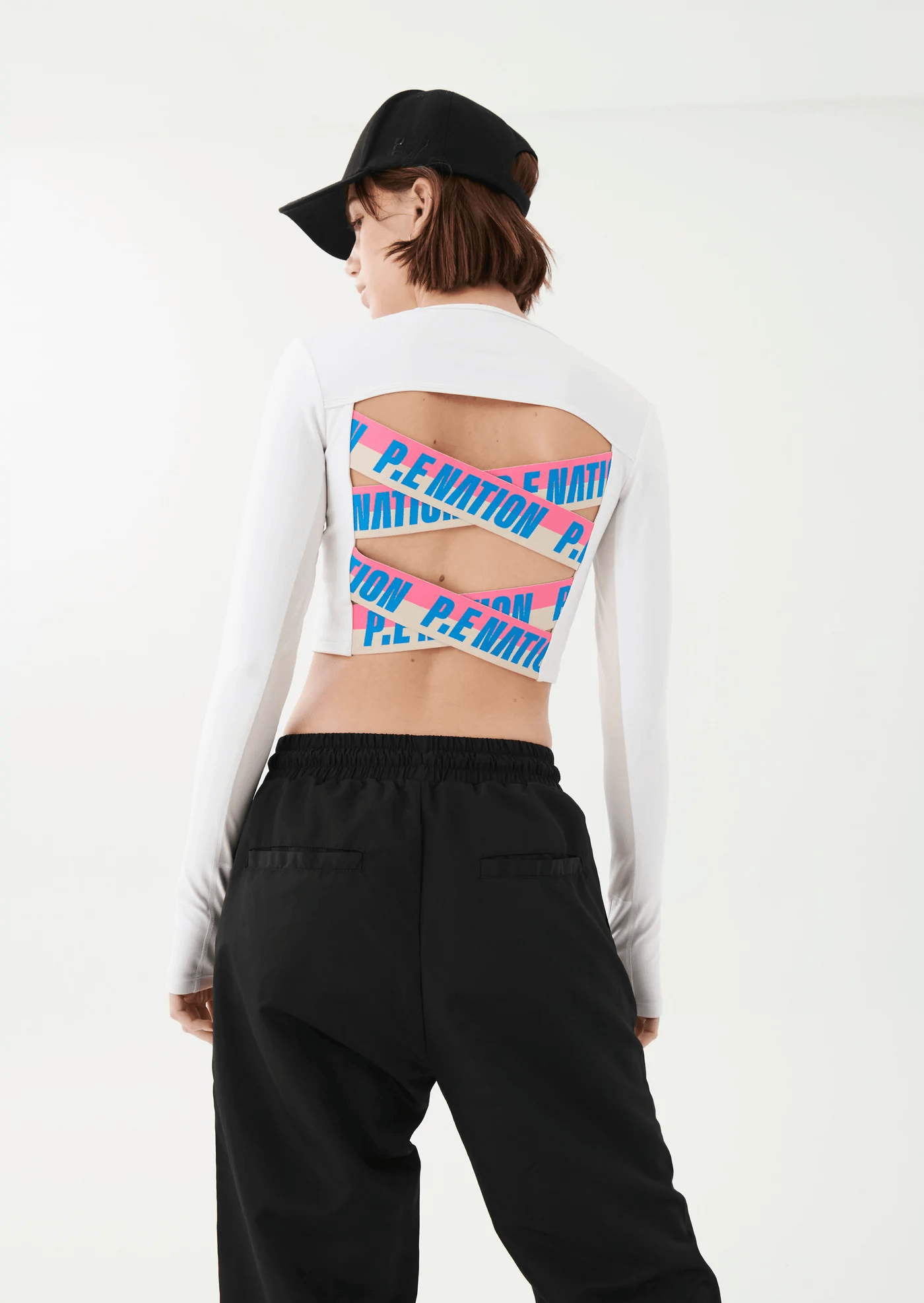 P. E. Nation Half Volley LS Top - Optic White - Kota Wellness