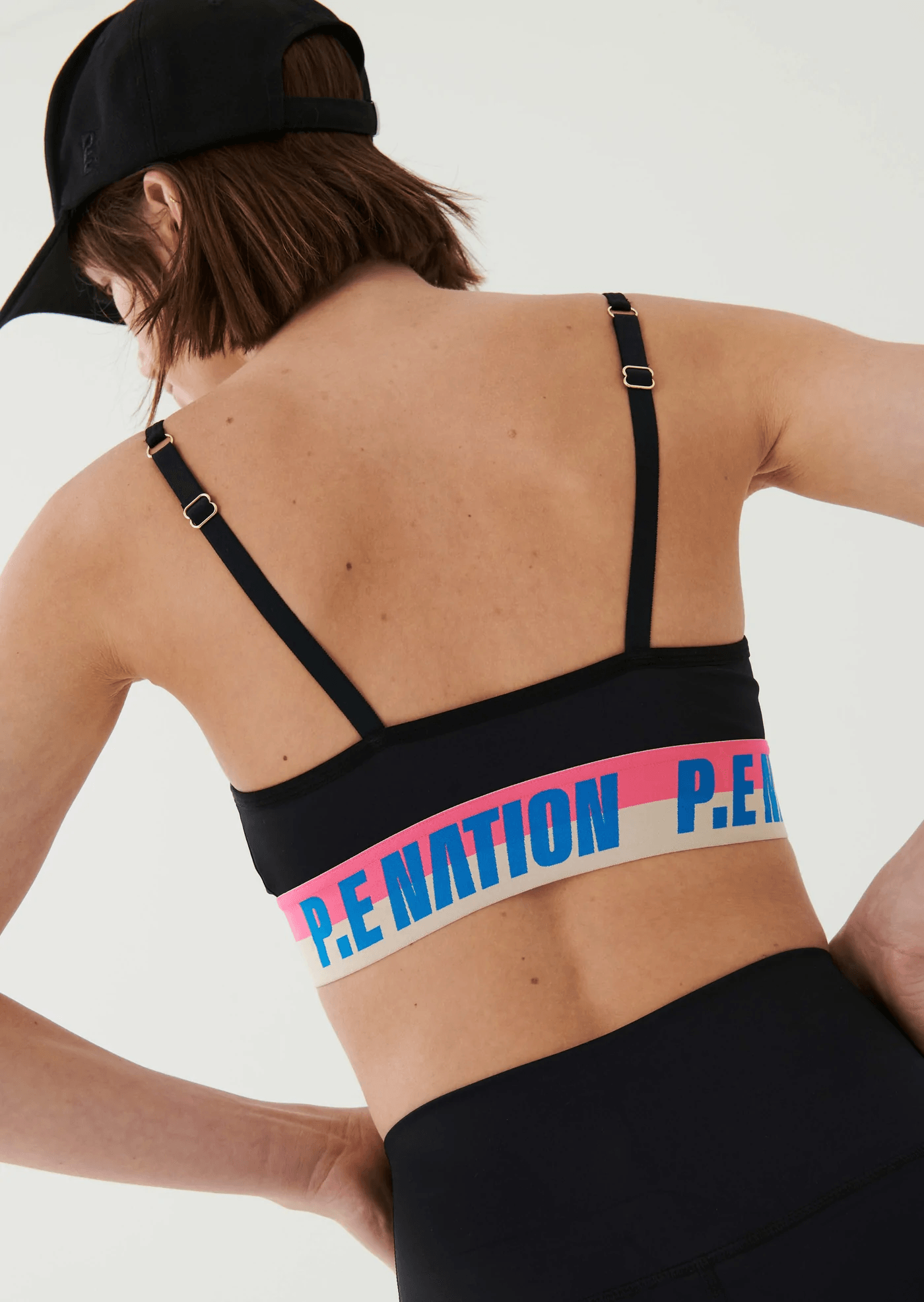 P. E. Nation Half Volley Sports Bra -  Black - Kota Wellness