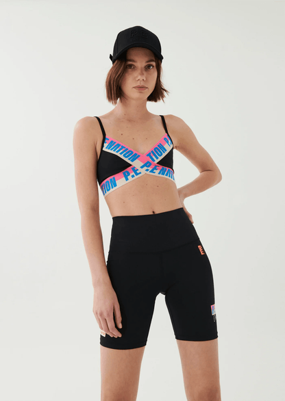 P. E. Nation Half Volley Sports Bra -  Black - Kota Wellness