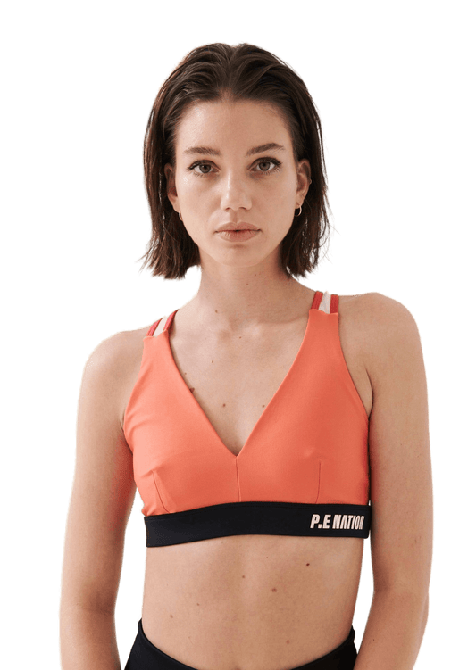 P.E. Nation High Press Sports Bra - Persimmon - Kota Wellness