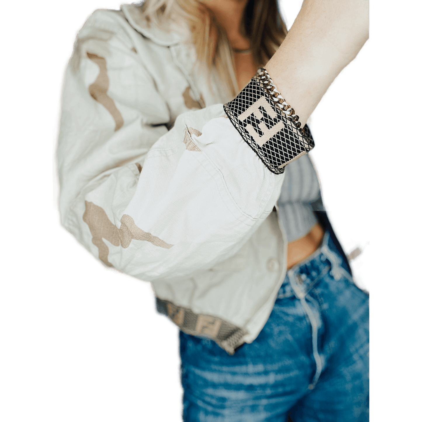 PCH the Label Fendi Inspired Authentic Bomber Vintage Jacket - Kota Wellness