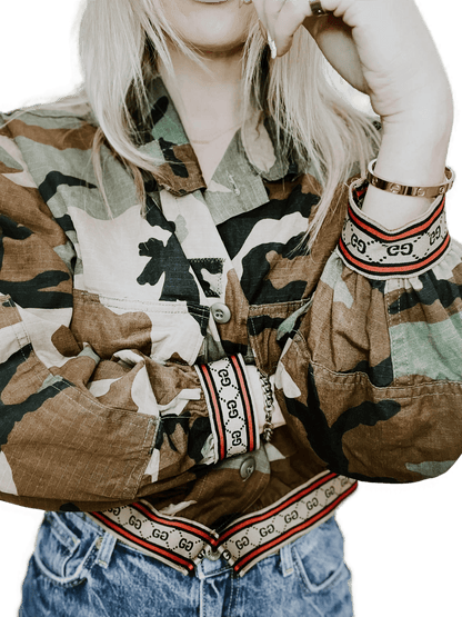 PCH the Label Gucci Inspired Authentic Military Bomber Jacket - Kota Wellness