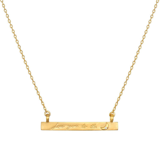 Satya Love You to the Moon Necklace - Kota Wellness