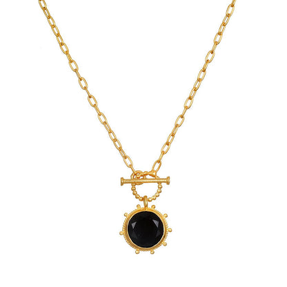 Satya Rooted to Earth Black Onyx Toggle Necklace - Kota Wellness