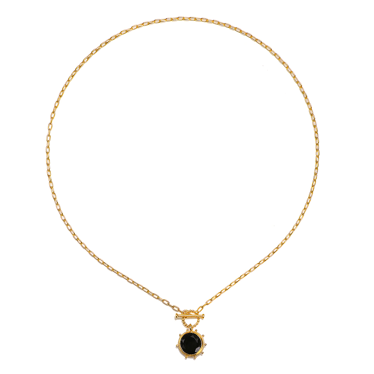 Satya Rooted to Earth Black Onyx Toggle Necklace - Kota Wellness