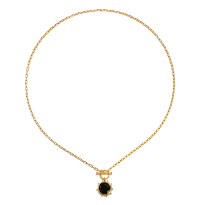 Satya Rooted to Earth Black Onyx Toggle Necklace - Kota Wellness