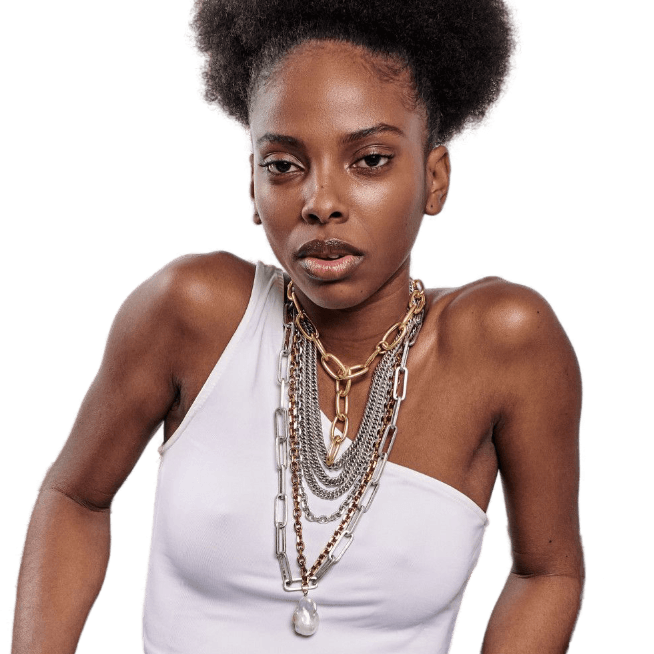Sita Nevado Adjustable Gold Link Chain Necklace - Kota Wellness