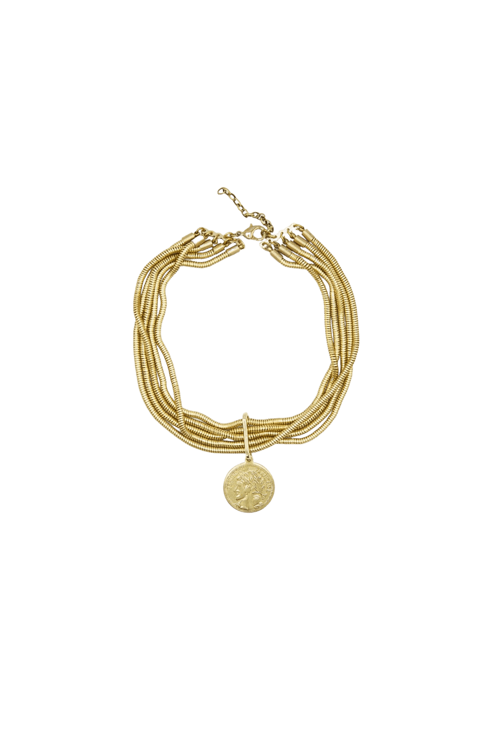 Sita Nevado Coin Pendant Choker Necklace - Kota Wellness