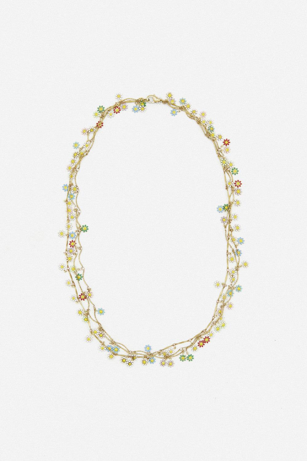 Sita Nevado Flower Layer Pendant Necklace - Kota Wellness